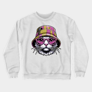 Funky Feline Crewneck Sweatshirt